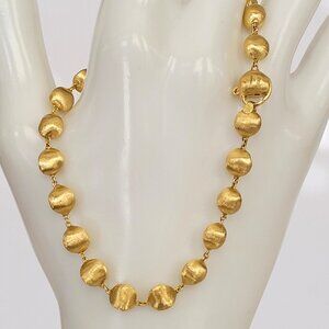 Marco Bicego Africa 18K YG Beaded Bracelet, 7.5", 22 Beads, Rare Longer Version